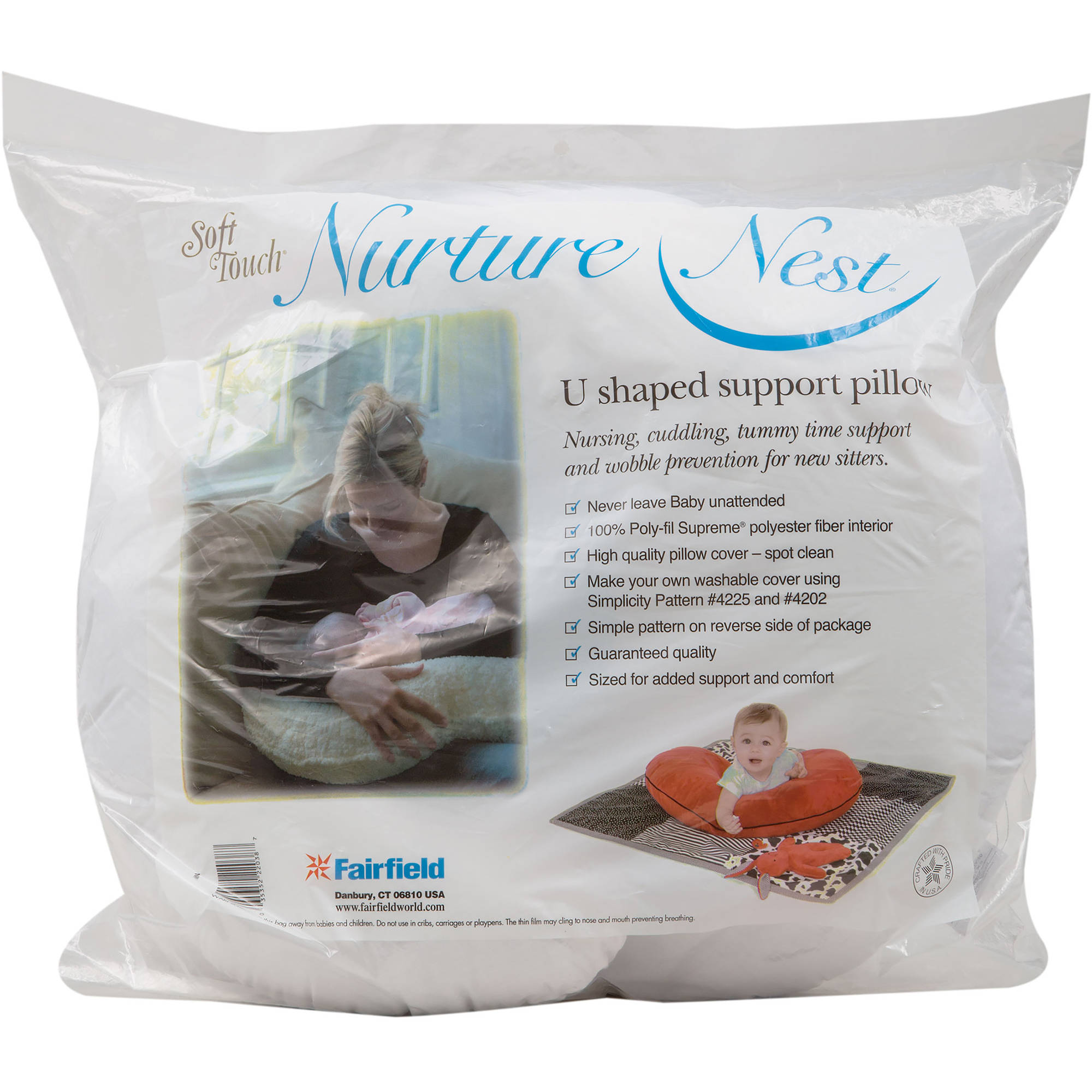 Nurture Nest Soft Touch U-Shaped Support Pillow - Walmart.com