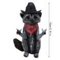 thumbnail image 3 of Raccoon Figurine Funny Lifelike Decorative Wild Animal Statue Ornament For Desk Bookshelf Mantelpiece, Realistic Molded Textures And Painted, Sturdy Construction, 3 of 9