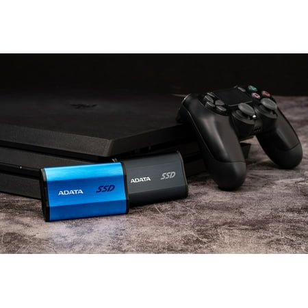 ADATA - SE800 1TB IP68 Rugged SuperSpeed External USB 3.2 Gen 2 USB-C Portable SSD - Blue