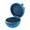 light blue, variant on Round Rings Holder with Plush Lining Delicate Bowknot Decorated Rings Box Fashionable Round Rings Jewelry Organizers