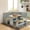 Natural and Gray, variant on Koby Home Breakfast Nook Table Set, Corner Dining Table with L-Shape Bench Chairs, Farmhouse Kitchen Dining Nook White Wood