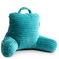 thumbnail image 4 of Nestl Reading Pillow for Kids & Teens, Small Backrest Pillow with Arms, Shredded Memory Foam Bed Rest Pillow, Teal, 4 of 7