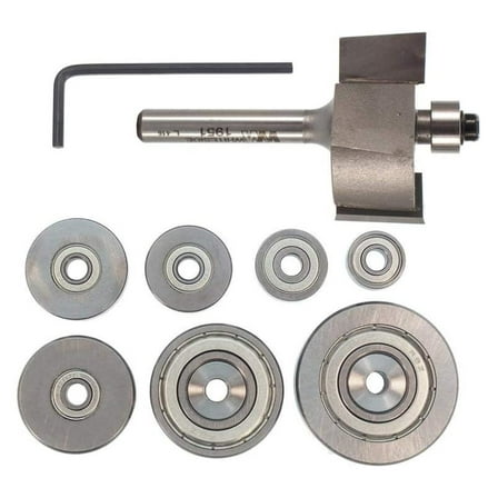 Router Bits 1952 Multi Rabbet Set Carbide Tipped 1-3/8-Inch Large Diameter and 1/2-Inch Cutting Length
