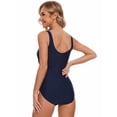 thumbnail image 2 of BIMEI Women's One-Piece Mastectomy Swimsuit Pocketed Swimwear High Neck Skirt Swimdress,2304,12, 2 of 10