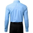 thumbnail image 3 of Berlioni Italy Men's Long Sleeve Premium Slim Fit Dress Shirt, 3 of 4
