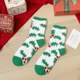 thumbnail image 6 of Charmgo Socks for Women Clearance, 3 Pairs Christmas Fuzzy Socks for Women Home Casual Sleeping Socks Warm Cozy Slipper Socks Microfiber Fluffy Socks Christmas Gifts, Compression Socks for Women Green, 6 of 6