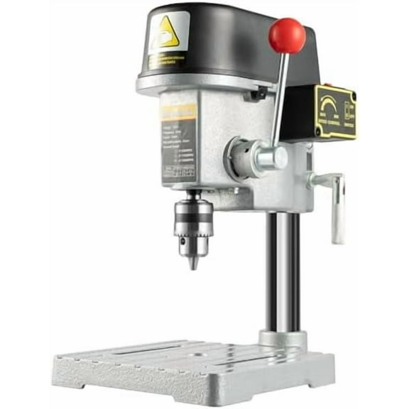 Mini Drill Press, Benchtop Drill Presses, 340W Small Drill Press 3 Speed, with Cast Iron Base, for Drilling Wood, Plastic Board, Resin Board, Aluminum$$Tools & Hardware Other
