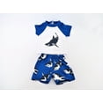 thumbnail image 3 of Shark Rash guard and Swim trunks -Compatible with 18" American Girl Dolls, Madame Alexander, Our Generation, etc. | 18 Inch Doll Clothes, 3 of 4