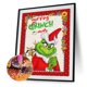 thumbnail image 1 of Cuadros Decorativos 5D bricolaje taladro redondo completo diamante pintura Navidad el Grinch decoración del hogar (DG333) Tmvgtek embutido en tela, 1 of 8