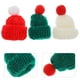 thumbnail image 2 of 24 mini sombreros navideños para muñecas, gorros de Papá Noel tejidos en miniatura, gorros navideños tejidos en miniatura coloridos, decoraciones, 2 of 7