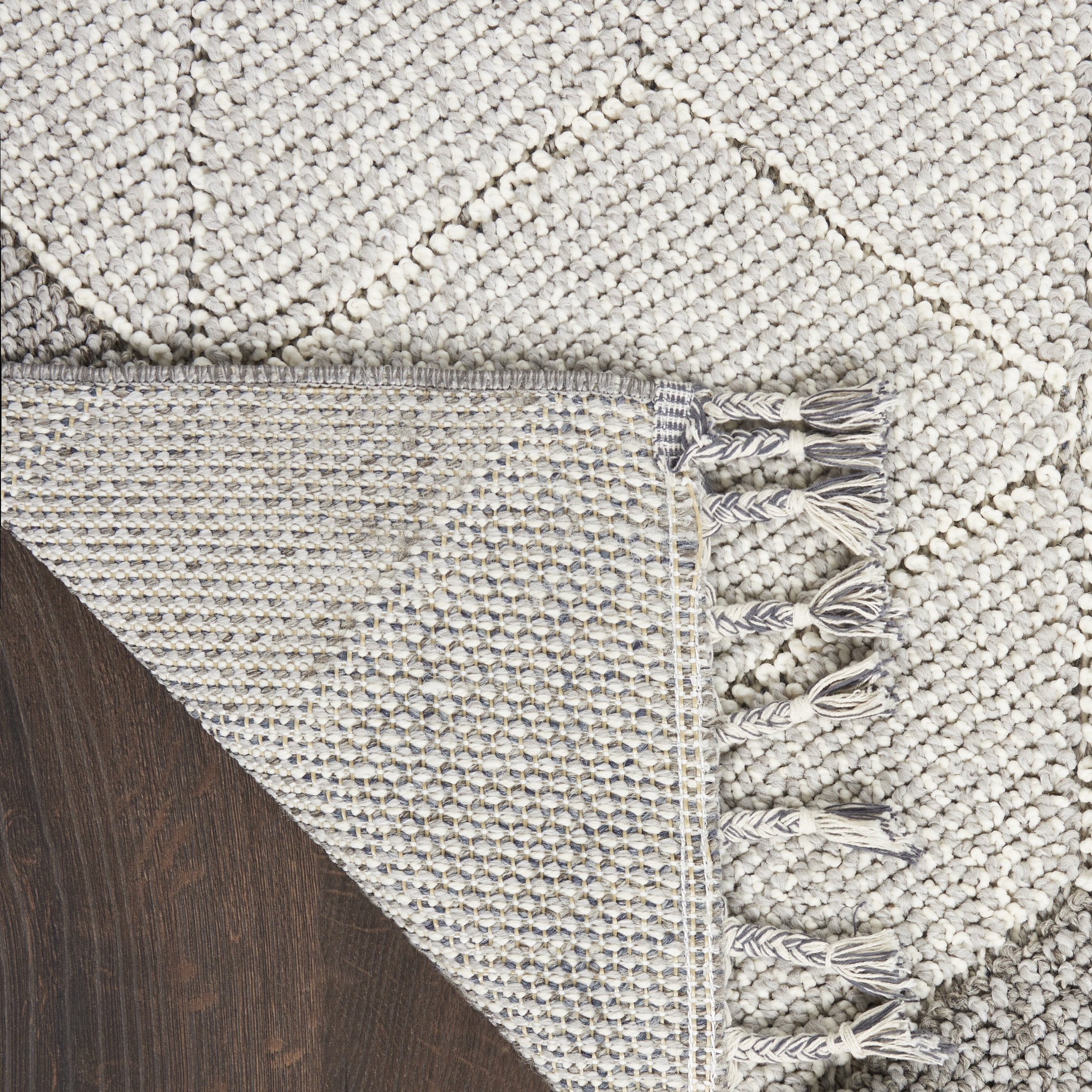 Nourison Paxton Modern & Contemporary Grey/Slate 4' x 6'2" Area Rug, (4x8)