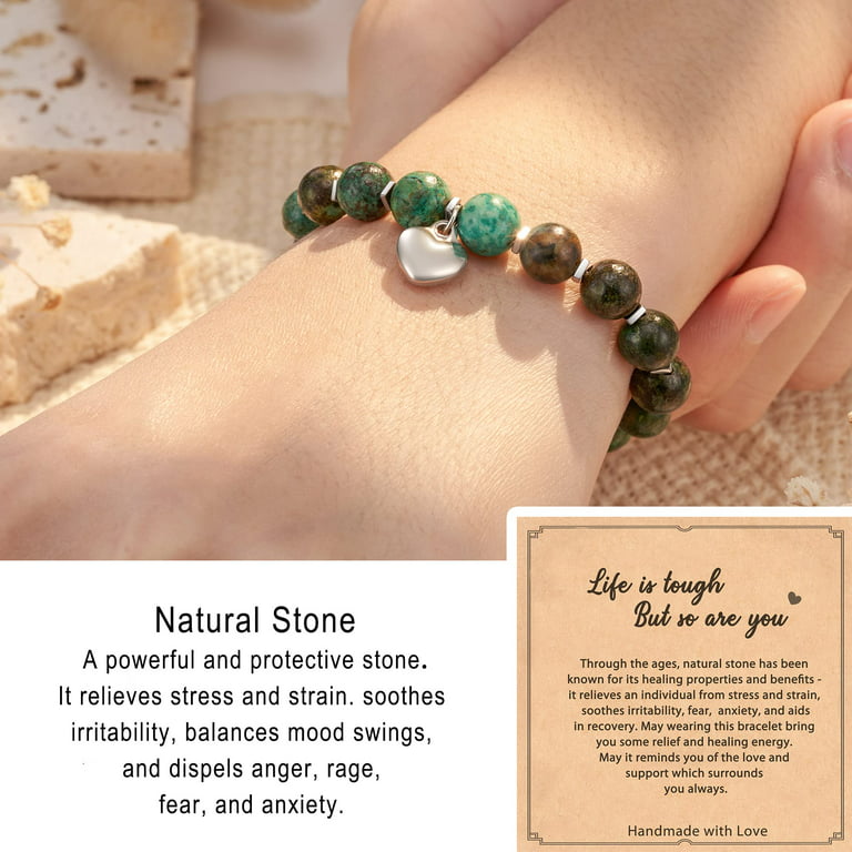 Dropship Natural Stone Amethyst Healing Bracelet Inspirational
