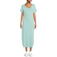 thumbnail image 4 of Time and Tru Women's V-Neck Maxi Dress, 4 of 5