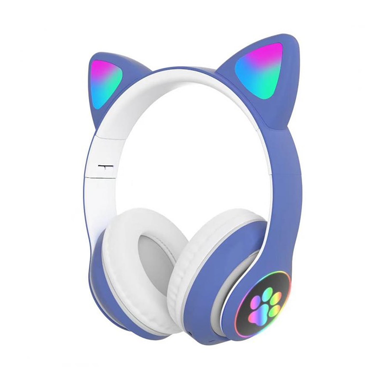 Dcenta Stn28 over Ear Music Headset Glowing Cat Ear Headphones