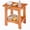Brown-14", variant on Gianna 14" Teak Shower Bench, Bathroom Spa Stool for Small Bathrooms Tub Outdoor Use, Non-Slip Adjustable Seat for Seniors