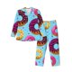 thumbnail image 1 of Balery Donuts Pijama para Hombre de Dos Piezas con Manga Larga, Conjunto de Dormir y Descanso Suave con Bolsillos-XX-Large, 1 of 7