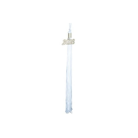 Honors Graduation Tassel White with a Gold 2016 Year Charm