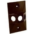 thumbnail image 2 of Hubbell Electrical Bell Outdoor Weatherproof Cluster Cover - 1-Gang, Bronze, 3 Outlets, 2 of 2