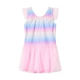 thumbnail image 3 of YANGXINX Girls Swimsuit Sparkling Mesh Funny Scale Printed Bathing Skirt for Beach Play Pool Swimwear Ruffled Comfy Bathing Sets swimsuit for girl, 3 of 9