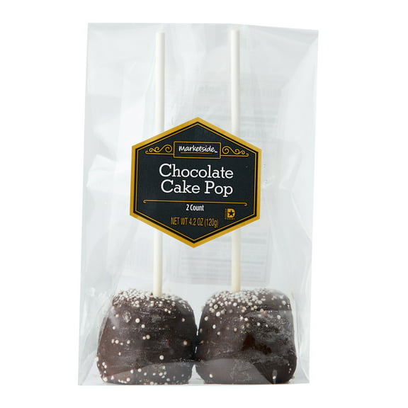 Marketside, Chocolate Flavored Cake Pops, Ready to Eat, 4.2 Ounces, 2 Count per Pack