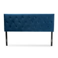 thumbnail image 2 of Baxton Studio Felix Modern and Contemporary Navy Blue Velvet Fabric Upholstered Full Size Headboard,Wholesale Interiors, 2 of 7