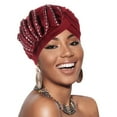 thumbnail image 2 of EnJoCho Headwear Turbans For Women Cancer Head Hat Cap Ethnic Floral Hair Cover Wrap Headwear Turban Cap For Ladies, 2 of 4