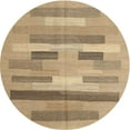 thumbnail image 1 of Ahgly Company Machine Washable Indoor Round Contemporary Sand Brown Area Rugs, 5' Round, 1 of 7