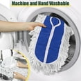thumbnail image 5 of 36inch Commercial Dust Mop Pads for Floor Cleaning, Cleaning Office Garage Hardwood Warehouse Factory Mall 2PCS Blue, 5 of 7