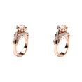 thumbnail image 1 of (2-Pack) Rinsvye Europe and The United Woman Rings States Bow Ring Adjustable Ring Set for Women Copper Plated Big Rings Rose Gold Zircon Ring, 1 of 9
