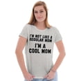 thumbnail image 4 of Funny Not Regular I'm A Cool Mom Joke Womens Fitted Plus Size Graphic Tee Brisco Brands 2X, 4 of 5