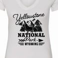 thumbnail image 4 of Inktastic Wyoming Yellowstone National Park Women's V-Neck T-Shirt, 4 of 5