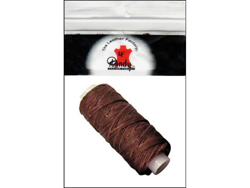 LF Braided Cord Waxed 25yd Brown