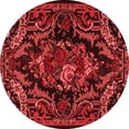thumbnail image 1 of Ahgly Company Indoor Round Medallion Red French Area Rugs, 6' Round, 1 of 4