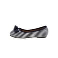 thumbnail image 2 of Rugged Bears Girls' Striped Ballerina Flat, 2 of 5