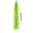 thumbnail image 2 of Artificial Green Weeping Willows - 5 PCS Realistic Plastic Leaf Rattan Plants for Indoor Wall Hanging, Ceiling Decoration, Flexible Vines, Maintenance-Free Decorative Greenery (100cm), 2 of 6