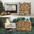 thumbnail image 5 of Support de Bûches de Bois de 4 Pi pour l'Extérieur, Robuste, en Métal, Support de Bois de Chauffage Réglable, 5 of 5