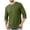 Army Green, variant on Miqool Men's 3/4 Sleeve Shirts Crew Neck Casual Basic Tee Baseball T Shirts Moisture Wicking Athletic Tops with Pocket