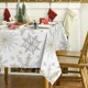 thumbnail image 4 of Mantel impermeable con forma de copo de nieve para Navidad, decoración para fiestas navideñas, mantel para mesa de cocina, adornos navideños 2025, 4 of 4