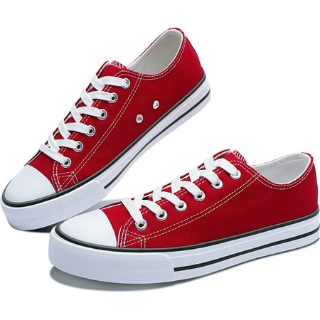 

OSLEI Women’s Canvas Shoes Low Top Fashion Sneakers Slip on Walking Shoe