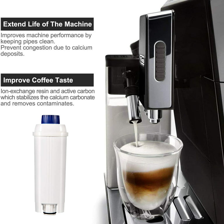 Cheers.US Fette Filter - Coffee Machine Filter for Delonghi Filter DLSC002  with Activated Carbon Softener, Water Filter 