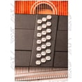 thumbnail image 4 of Oscar Schmidt 21 Chord Classic Autoharp, OS21CQTR Trans Red, with Matching Gig bag, OS21CQTR-AC445, 4 of 6