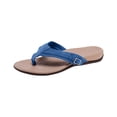 thumbnail image 2 of YOUYEDIAN Sandals Women Summer Slip on Beach Slippers Comfortable Vacation Non Slip Orthopedic Flat Shoes (Blue), 2 of 5