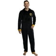 thumbnail image 2 of Harry Potter Men's Hooded One-Piece Hogwarts Houses Pajama Union Suit - Hufflepuff Gryffindor Slytherin Ravenclaw, 2 of 5