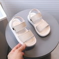 thumbnail image 4 of Otqutp Party Dance Shoes for Toddler Girls Children's Sandals Solid Soft Soled Boys' Beach Shoes Girls' Leather Sandals Slippers Purpose Slippers, 4 of 5