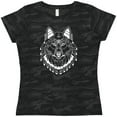 thumbnail image 3 of Inktastic Tribal Wolf Head Women's T-Shirt, 3 of 5