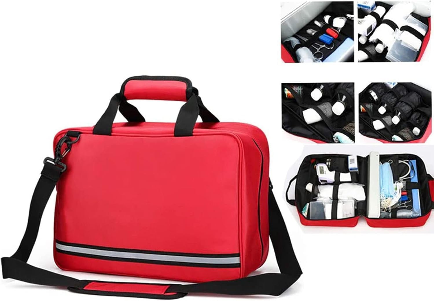 Portable First Aid Kit Bag, Professional Multifunction Medical Bag for Car Home First Aid Essential Box