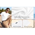 thumbnail image 6 of RICHCOIN Men Ribbed Summer Top Short Sleeve Crewneck Basic T-shirt White Casual Solid Color Muscle Tee Shirts L, 6 of 7