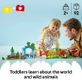 thumbnail image 4 of LEGO DUPLO Town 3 in 1 Wild Animal Families Building Toy Playset - Preschool Learning and Educational Animal Toy for Toddlers, Boys and Girls, Ages 2+ - with 10 Animal Figures - Baby Gift - 10446, 4 of 8