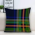 thumbnail image 2 of Black Blue Decorative Pillow Covers, 20 x 20 Inch Blue Scottish Tartan Red Double Sided Throw Pillow Covers Sofa Cushion Cover Square 20 Inches(Set of 2), 2 of 4