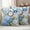 DodgerBlue ForestGreen, variant on Blue Hydrangea Floral Outdoor Waterproof Pillow Covers, Spring Retro Butterfly Botanical Decorative Square Throw Pillowcase Sofa Cushion Sham for Patio/Couch/Chair, 16"x16" 2 Pack